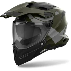 Airoh Commander 2 Reveal Motocross Helm, grün, Größe XS für Männer