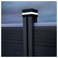 Home Deluxe Pfostenabdeckung mit Solar LED Beleuchtung RANO (1