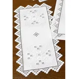 Permin Hardanger Tischläufer Stickpackung Hardanger Zählmuster, Multifarbig