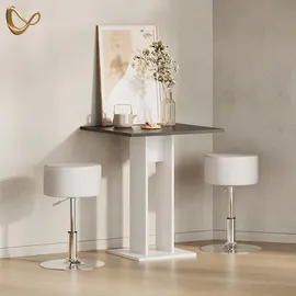 livinity® Regusa 65 x 78 x 65 cm Weiß/Anthrazit