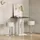 livinity® Regusa 65 x 78 x 65 cm Weiß/Anthrazit