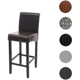 Mendler Barhocker HWC-C33 Holz 2er Set Braun