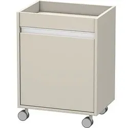 Duravit Ketho Rollcontainer KT2530L9191 50x36x67cm, Tür links, Taupe