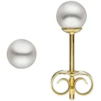 Jobo Ohrstecker 333 Gold mit Süßwasser-Zuchtperlen gelbgold 4,5 mm