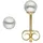 Jobo Ohrstecker 333 Gold mit Süßwasser-Zuchtperlen gelbgold 4,5 mm