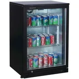 vaiotec Barkühlschrank schwarz / 1 Glastür, Höhe 900 mm, 600 x 520 mm