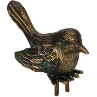 Dehner Bronze-Vogel für Granit-Vogeltränke, ca. B10/H5/T4 cm,