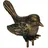 Dehner Bronze-Vogel für Granit-Vogeltränke, ca. B10/H5/T4 cm,