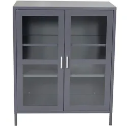 Venture Home Acero Sideboard 2 Türen, 3 Ablagen, hellgrau.