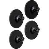 silwy Magnet-Pins inkl. Metall-Nano-Gel-Pads, schwarz