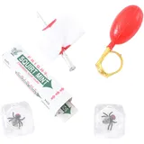 Facynde Streich-Set - Halloween Pranks Pack Water Spray Ring, Piercing Nails, Ice Flys - Überraschende Streich-Gag-Geschenke, Gastgeschenke