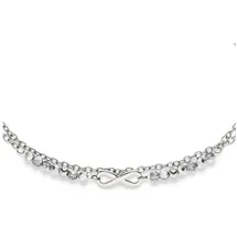 s.Oliver Fußkette Infinity Beads, Edelstahl silberfarben