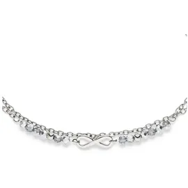 s.Oliver Fußkette Infinity Beads, Edelstahl silberfarben