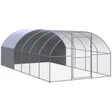 vidaXL Outdoor-Hühnerstall 3x6x2 m Verzinkter Stahl