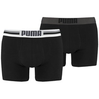 Puma Placed Logo BOxershorts black S 2er Pack