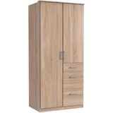 Kleiderschrank Click ohne Spiegel braun