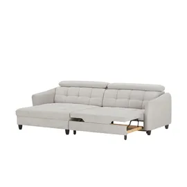 Höffner Ecksofa ¦ grau ¦ Maße (cm): B: 270 H: 85 T: 174.0