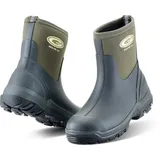 Grubs Midline Unisex Mid Height Wellies in grün