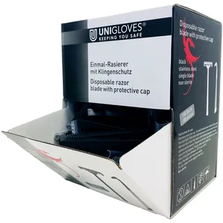 Unigloves Einmal-Rasierer schwarz 100 Stück