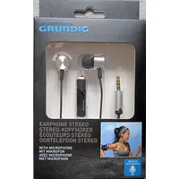 Ohrhhörer m. Mikrofon von Grundig® hochwertige Ausführung Metall / vergoldet