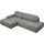 Home Affaire Eckcouch Cord 2-Sitzer Grau