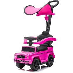 Chipolino Rutscher Mercedes Benz G350d 2 in 1 Schubstange Dach Musik, Trittstufe pink