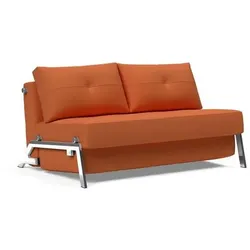 Schlafsofa Dowing Kunstfaser H:79cm/B:145cm/T:103cm Rot klappbar modern