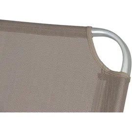 Siena Garden Dreibeinliege XXL 209 x 69,5 x 86 cm taupe klappbar