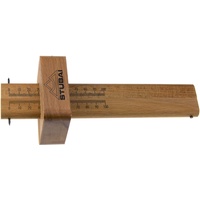 Stubai Streichmaß doppelt,Holz Skala 0-100 mm Länge 220 mm