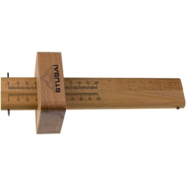 Stubai Streichmaß doppelt,Holz Skala 0-100 mm Länge 220 mm