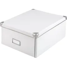 IDENA Aufbewahrungsbox mit Deckel 36 x 28,2 x 17 cm 1-tlg. weiß