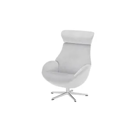 Sofa.de Fernsehsessel Globe Mikrofaser 79 x 111 x 84 cm Grau drehbar