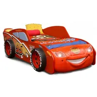 Rennwagen Auto Bett mit Matratze Kinderbett in Rot Autobett McQueen Disney Cars - Rot