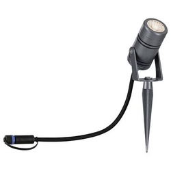 Plug & Shine LED Gartenstrahler Radon Einzelspot IP65 3000K 11W Grau