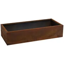 Estexo Beeteinfassung Beetumrandung Hochbeet 115 x 50 x 25 cm Braun/Rot
