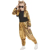 Smiffys Kostüm 80er-Jahre Hammerzeit, Gold, Oberteil, Hose und Jacke