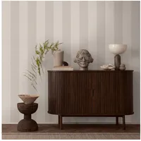 A.S. Création Vliestapete Pure Elegance Streifen Tapete Mustertapete Landhaus Landhaus, strukturiert, matt, (1 St), Vliestapete gestreift für Schlafzimmer Küche Wohnzimmer Streifen Flur beige|braun|grau