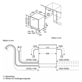 Bosch Serie 2 SMV46KX14E Einbau-Geschirrspüler (vollintegrierbar, 600 mm)