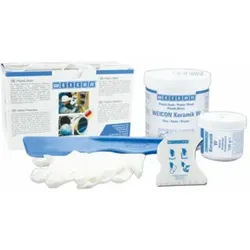 WEICON Keramik W, mineralisch gefülltes Epoxidharz-System zur Verschleißschutzbeschichtung, 0,5 kg, weiß