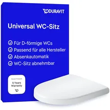 Duravit Univavo D-shaped Weiß