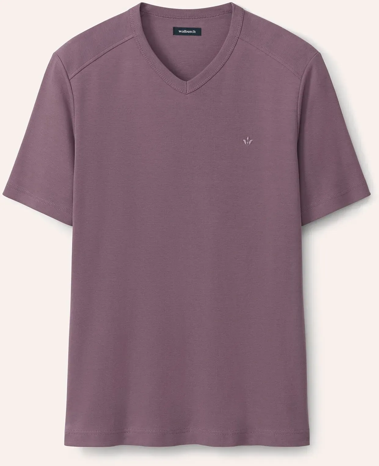 Walbusch Herren Zu schade für drunter-Shirt V-Neck Lila noch offen: Muster