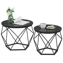 VASAGLE Couchtische-Set schwarz