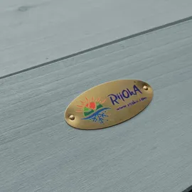 rijoka Gartenbox 350 L 1300 x 640 x 600 mm Blau/Grau