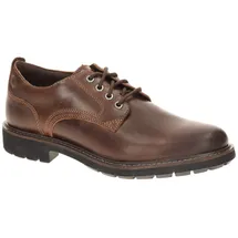 CLARKS Batcombe Tie Schuhe Dark Tan Lea 42