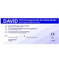 David Schwangerschafts-Teststreifen 10 x David Schwangerschaftstest Streifen 10miu/ml