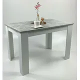 Möbel SD Esstisch Beton Weiß 110x70