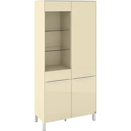 Set One by Musterring Standvitrine Reno 92 x 42 x 197 cm Braun