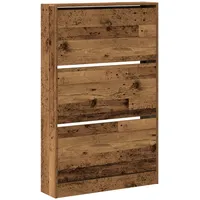 VidaXL Schuhschrank Alte Holz 80x21x125,5 cm Ingenieurholz