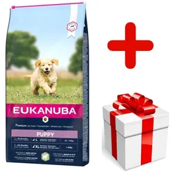 EUKANUBA Puppy&Junior Lamb&Rice Large Breeds 12kg+Überraschung für den Hund