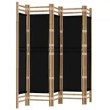 vidaXL Paravent Faltbar 200 cm Bambus und Canvas